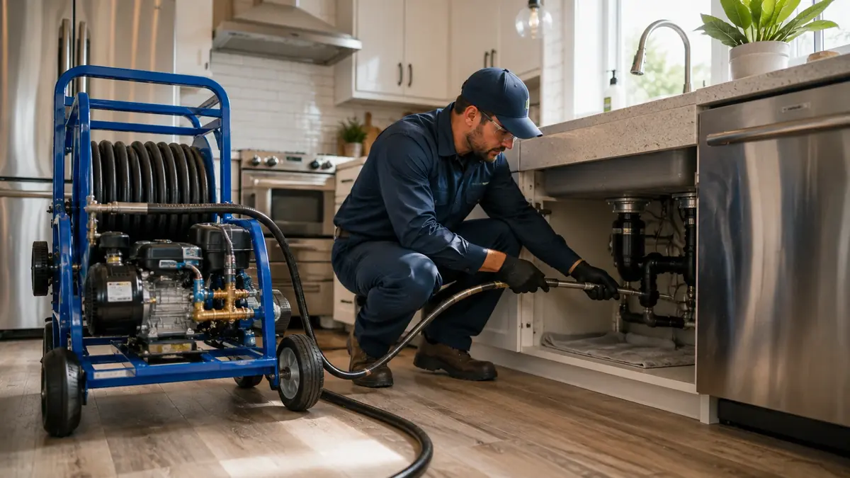 Kitchen Drain Hydro Jetting in Mountain View